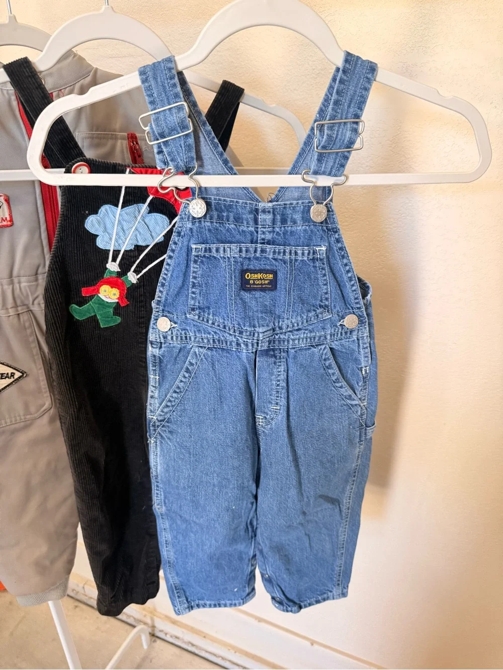 Vintage 70s 80s 90s Kids Overalls Coveralls Bibs Snow Suit Oshkosh Guess Retro